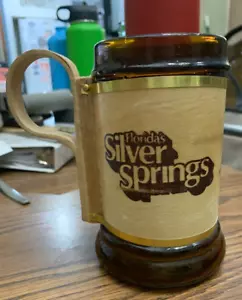 Silver Springs Vintage Souvenir Wood Handle Mug Florida - Picture 1 of 7