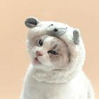 Sheep Cat Costume Hat Dress up Soft Small Pet Headwear Festival