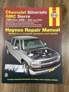 Manual de reparación para Chevrolet Silverado y GMC Sierra 1999-06 2x4 4x4 Haynes 24066 - Imagen 1 de 3