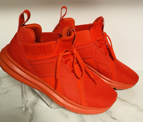 Scarpe Puma Enzo Uomo Taglia 9 18949801 Rosso Alto Rischio Monocromatico Allenamento Atletico