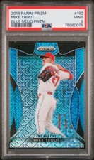 2019 Panini Prizm Blue Mojo MIKE TROUT /399 #192 PSA 9 Angels
