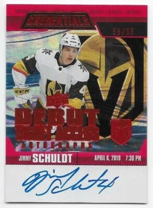 19/20 UPPER DECK CREDENTIALS DEBUT TICKET RED AUTOGRAPH Jimmy Schuldt #58/65 - Picture 1 of 1