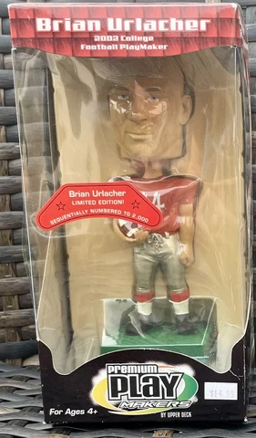 NEW Brian Urlacher New Mexico Chicago Bears NFL 2002 Bobblehead Upper Deck UD Cover