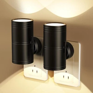 Night Light Plug in to Wall, 2-Pack Dimmable LED Night Light with Dusk to Dawn S - Picture 1 of 7