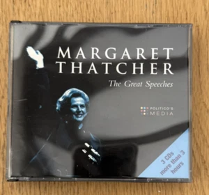 Margaret Thatcher Great Speeches CD Spoken Word 3 CD Audio Book 3Hrs + - Imagen 1 de 4