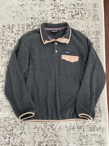 Patagonia Damen Gr. Medium Pullover Snap-T leichter synchilla grau Sweater - Bild 1 von 8