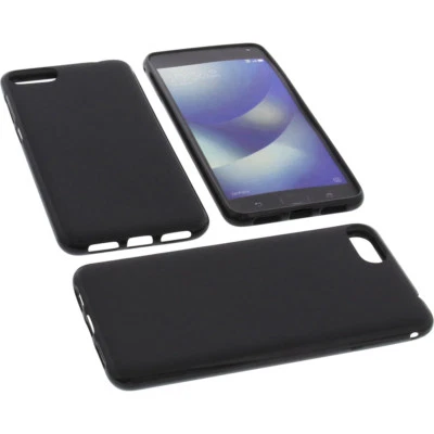 Custodia per Asus Zenfone 4 Max ZC520KL Custodia Cellulare TPU Gomma Nero - Immagine 1 di 4