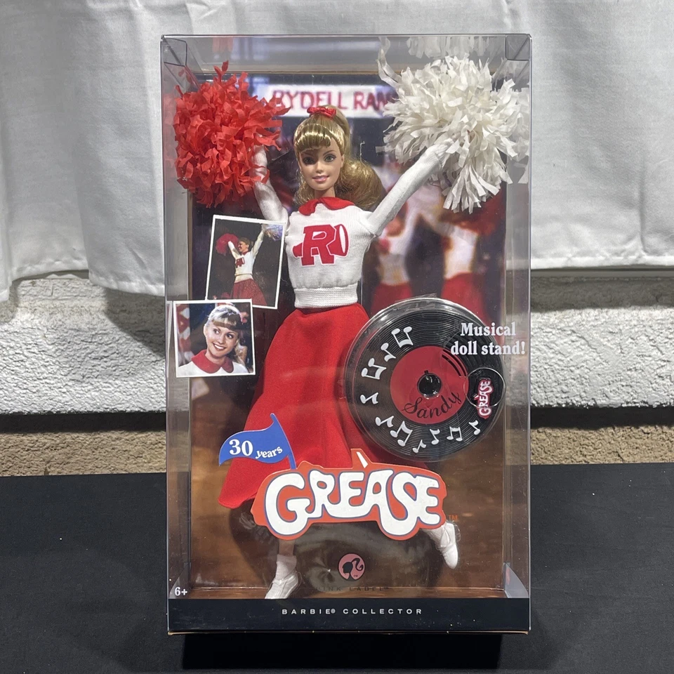 GREASE 30 YEARS - SANDY CHEERLEADER 2007 - BARBIE COLLECTOR PINK LABEL - Image 1 of 4