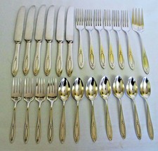 Set of 24 Antique 1917 ADAM Flatware Oneida Community Silverplate