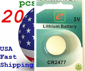 20 piezas Tarjeta CR2477 2477 LM2477 BR2477 3V Batería de litio - Imagen 1 de 6