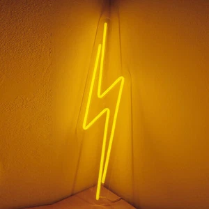 LED Lightning Neon Light Acrylic Sign Dimmable Restaurant Bar Store Wall Hanging - Picture 1 of 5