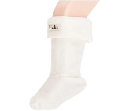 Forros de botas Hatley unisex para niños color crema talla XS/TP 4-7 10015 Foto 1 de 4