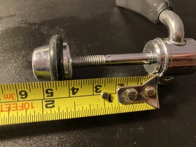 Kalloy seat post bolt clamp 6mm, skewer, quick release clamp, M6, vintage steel - image 1 of 4