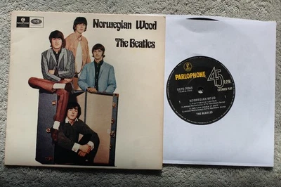 The Beatles  - Norwegian Wood -  Australian 4 Track Picture Sleeve PS 7" EP - Image 1 of 2