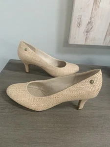 LifeStride Parigi Pumps, Raffia Natural, Women's 9.5 - NEW - Picture 1 of 3