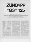 Advertising Pubblicita Brochure Moto Zundapp Gs 125 71 Regolarita Enduro Epoca