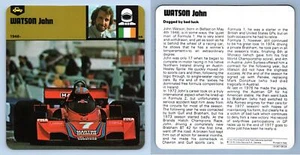 Watson John - 1946 - Drivers - Edito Service #08-04 Auto Rally Card - Picture 1 of 1