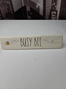 Rae Dunn "BUSY BEE" Office Decor - Desk Sign Paperweight by Magenta - Picture 1 of 6