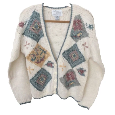 Suéter cárdigan vintage Allison Britney para mujer talla mediana Foto 1 de 4