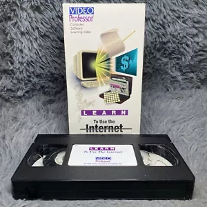 Video Professor: Learn To Use The Internet Computer Software VHS Tape History - Picture 1 of 8