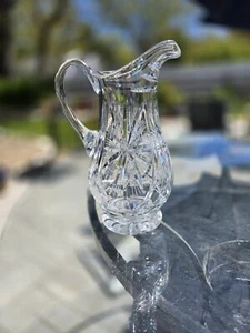 American Brilliant Starburst Crystal Pitcher Early 1920s  - Picture 1 of 24