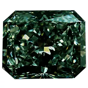71.39 ct vvs1/HUGE BLUE BROWN RADIANT LOOSE MOISSANITE DIAMOND RING/PENDANT - Picture 1 of 1