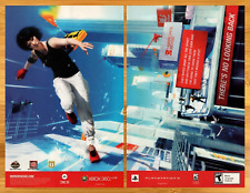 2008 Mirror's Edge Xbox 360 PS3 vintage imprimé annonce/affiche jeu vidéo art promotionnel