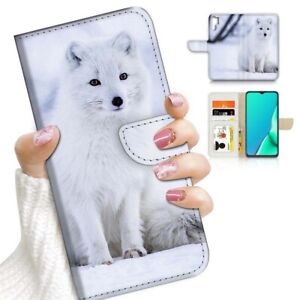 ( For Samsung Note 10+ / 10 Plus ) Flip Case Cover AJ23100 White Fox