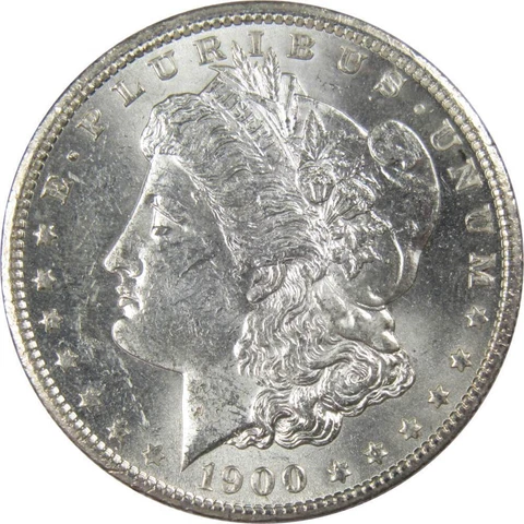 1900 O Morgan Dollar AU About Uncirculated 90% Silver $1 US Coin Collectible Cover