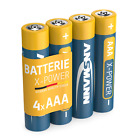 ANSMANN 4x X-Power Alkaline Batterie Micro AAA / LR03