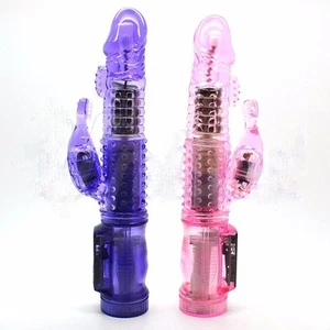 plug 12 Modes G-Spot Dual Vibrating Stick massager Rotation Waterproof - Imagen 1 de 5