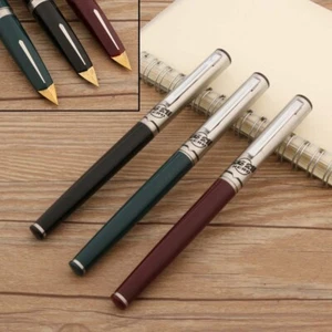 Hero 240 Metal Fountain Pen & Squeeze Converter, Retro Vintage Aircraft Nib, M - Picture 1 of 8