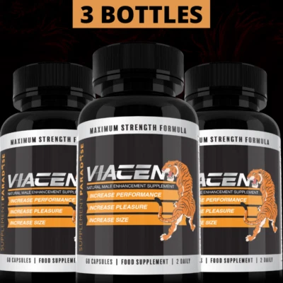 VIACEN NATURAL MALE ENHANCEMENT SUPPLEMENT - SUPPLEMENT PARADISE- (180 CAPSULES)