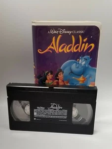 Vintage Rare Aladdin (VHS,1993) Black Diamond #1662 Walt Disney Classic - Picture 1 of 12