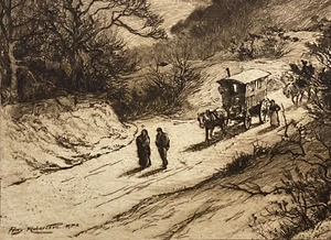 1890 HINDHEAD Surrey Paisajes Percy Robertson ORIGINAL Grabado PRUEBA - Imagen 1 de 8