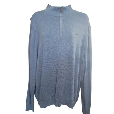 Suéter Vineyard Vines Para Mujer Azul Media Cremallera XL TIENE ROPA DE LAVADO Algodón Informal Preparación Foto 1 de 4