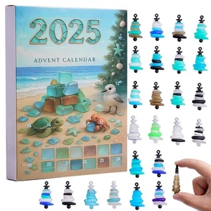 Juego de colgantes de acrílico 3D de calendarios de Adviento de árbol de Navidad - Imagen 1 de 26