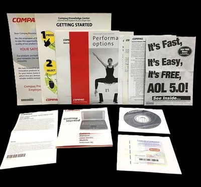 Compaq Windows 2000 Manual Lote Recuperación CD Manuales Certificado de Autenticidad De Colección Foto 1 de 4