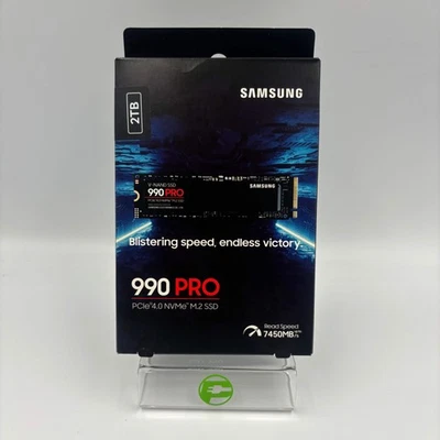 New Samsung 2280mm 990 Pro 2TB M.2 NVMe Gen 4.0 x 4 SSD MZ-V9P2T0 - Image 1 of 4