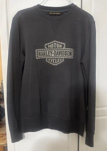 Sudadera pulóver Harley Davidson para mujer con tachuelas LOGO 99064-20VW talla pequeña- - Imagen 1 de 5