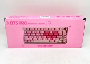 Yunzii B75 Pro Wireless Hot Swappable Mechanical Keyboard - Pink - Picture 1 of 8