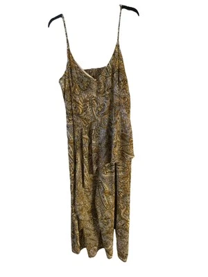 Mono Emma & Michele Paisley Correa de Espagueti Pierna Blanca, XL Foto 1 de 4