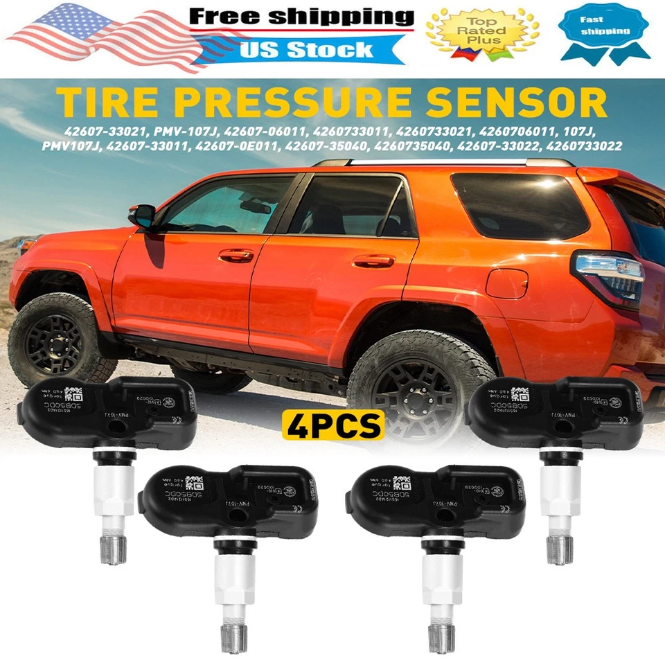 4Pc TPMS 4260706011 For Toyota 4Runner Scion iQ Lexus ES350 TIRE PRESSURE SENSOR Foto 1 de 4