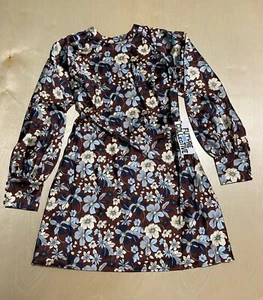 Minivestido largo de satén Future Collective para mujer talla 10 diseño floral - Imagen 1 de 14