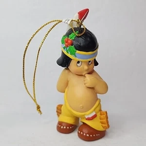 1997 Disney Artist Collection 3.5" Little Hiawatha Hanging Christmas Ornament - Picture 1 of 3