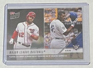 2018 TOPPS NOW #80 MAJOR LEAGUE BASEBALL - JACKIE ROBINSON DAY