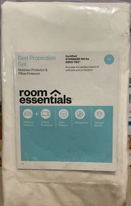 🧷 Full Mattress & Pillow Protector Bundle - Room Essentials™ Repackaged 🆕 - Picture 1 of 2