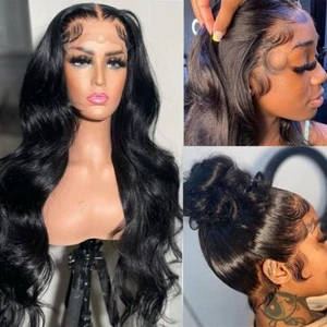 Pre Plucked Brazilian Hair For Women 13x4 Hd Lace Front Human Hair Wig Body Wave - Imagen 1 de 8