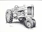 John Deere Model 60 Tractor ~ Pen & Ink Print