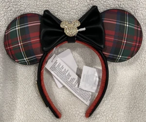 NEW NWT Walt Disney World Loungefly VIP Tours Plaid Mickey Ears Headband 2025 V3 - Picture 1 of 5